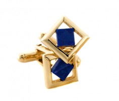 Art Deco Manschettenkn�pfe Lapislazuli