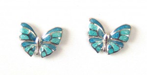 Ohrringe Ohrstecker Schmetterling Sterlingsilber