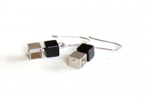Art Deco Ohrstecker W�rfel Wiener Werkst�tte