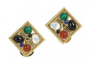 Jugendstil Ohrclips Josef Hoffmann (1870-1956)