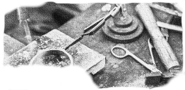 Werkbank eines Juweliers