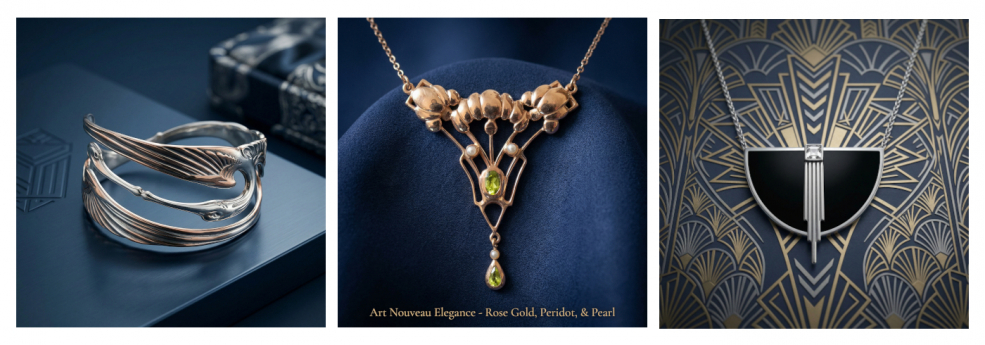 Jugendstil- und Art Deco- Schmuck