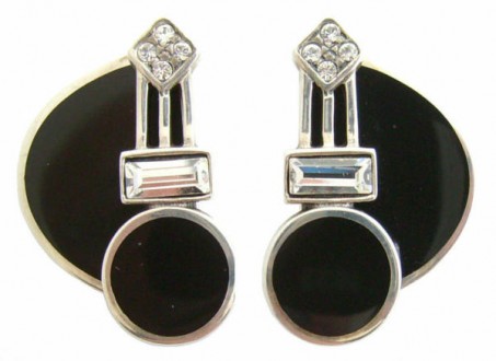 Zeitlose Art Deco Ohrringe, wundersch�n