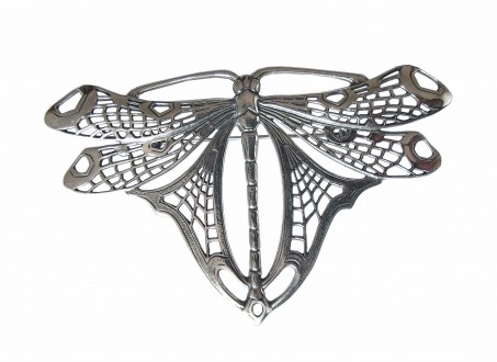 Jugendstil Schmuck Brosche in Form einer Libelle