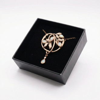 Florales Jugendstil Collier Halskette Kette