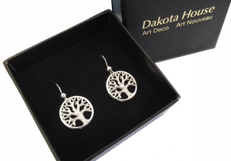 Ohrringe Lebensbaum 925 Silber in h�bscher Geschenkbox