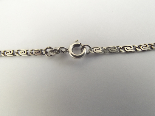 Halskette 925 Silber mit Achat Onyx Markasiten Art Deco Stil 1930