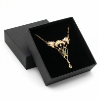 Antik Collier Halskette Kette mit Peridot