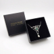 Halskette im Jugendstil 925 Silber mit gr�nem Achat und SWZ - Perle