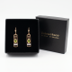 Damen Ohrringe 925 silber rose teilvergoldet mit echtem Peridot