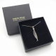 Halskette 925 Silber mit Onyx und Markasiten Roaring Twenties