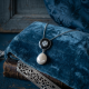 Halskette Vintage 925 Silber Barockperle