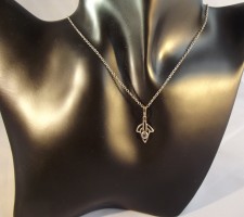 Halskette Jugendstil mit Aquamarin