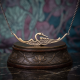 Jugendstil Collier Kranich 925 Silber