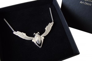 Halskette 925 Silber Jugendstil Maik�fer