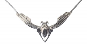 Halskette 925 Silber Jugendstil Maik�fer