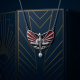 Collier im Art Deco Stil 925 Silber mit Perlenabh�ngung