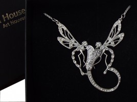 Schmuck der zwanziger Jahre Halskette mit 2 Libellen