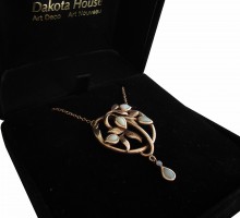 Florales Jugendstil Collier Halskette Kette