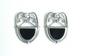 Art Deco Ohrringe 925 Silber, mondän und strahlend schön