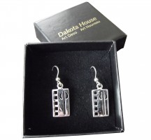 Mackintosh Tulip 925 Silber Ohrringe im Schottischen Jugendstil