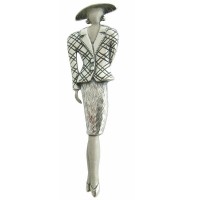 Art Deco Brosche Mannequin