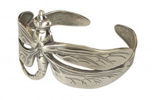 Damen Armspange 925 Silber Libelle im Jugendstil