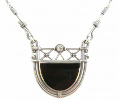 Erlesenes Art Deco Collier in 925 Silber