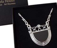 Erlesenes Art Deco Collier in 925 Silber