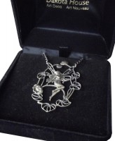 Damen Collier Jugendstil Elfe im Blütenkranz