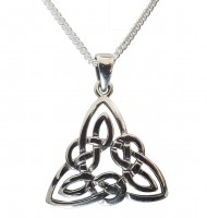 Damen Halskette Keltischer Knoten 925 Silber