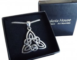 Damen Halskette Keltischer Knoten 925 Silber
