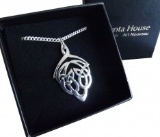 Damen Halskette kleiner Keltischer Knoten 925 Silber