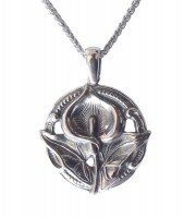 Halskette Jugendstil 925 Silber Calla